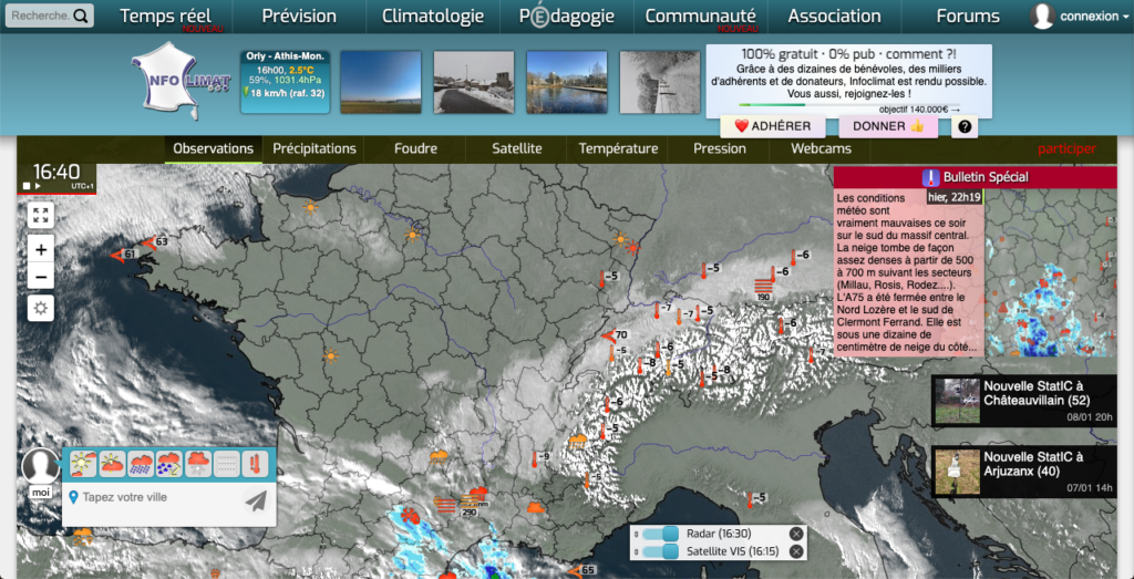 site infoclimat 