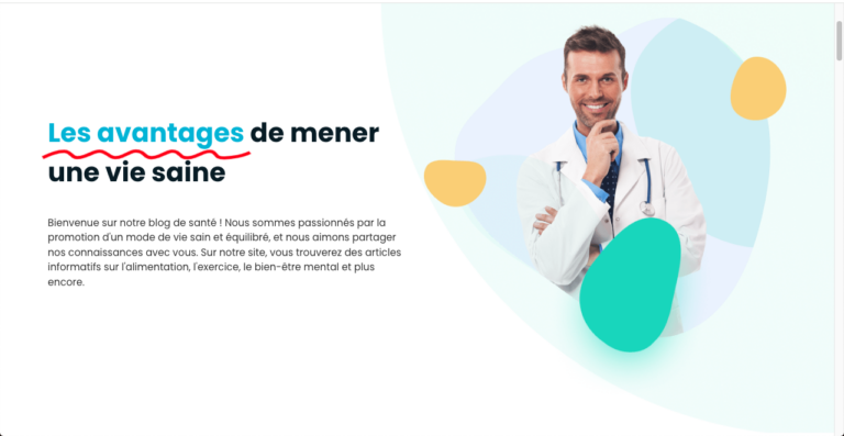 E-healthworld santé capture d'écran accueil