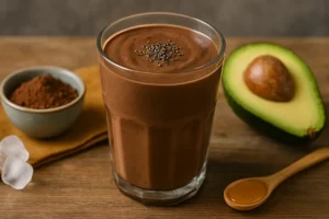 Smoothie chocolat-avocat