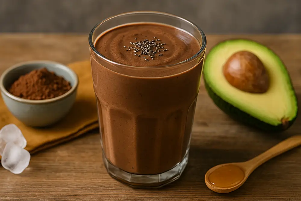Smoothie chocolat-avocat