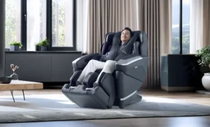 massage 5d, dans un fauteuil de massage japonais