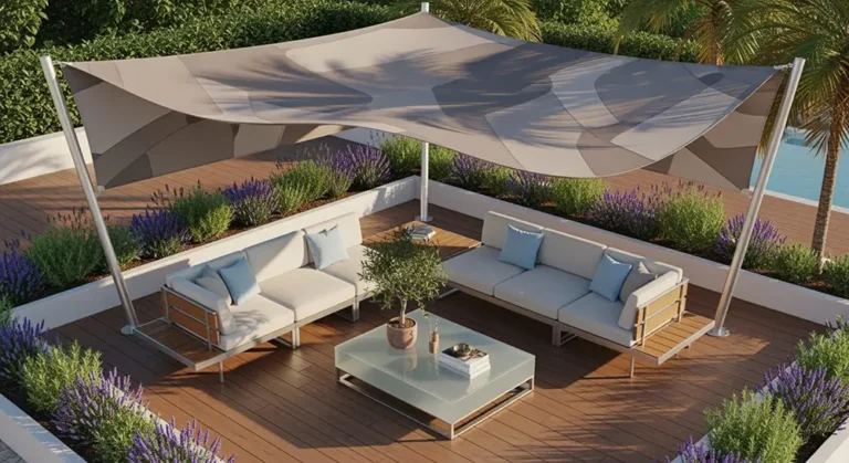 voile d'ombrage sur terrasse