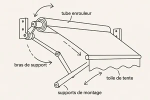 voile rétractable d'ombrage fonctionnement