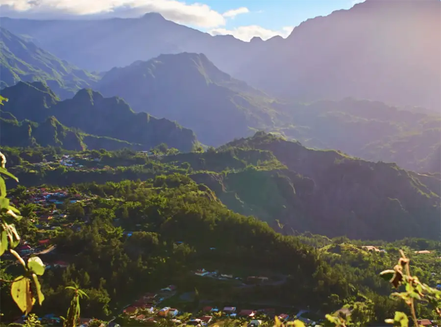 paysage de montagne à La Réunion