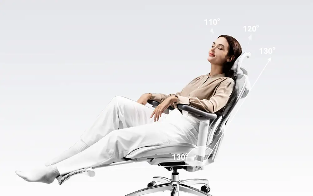 angle du fauteuil d'ordinateur