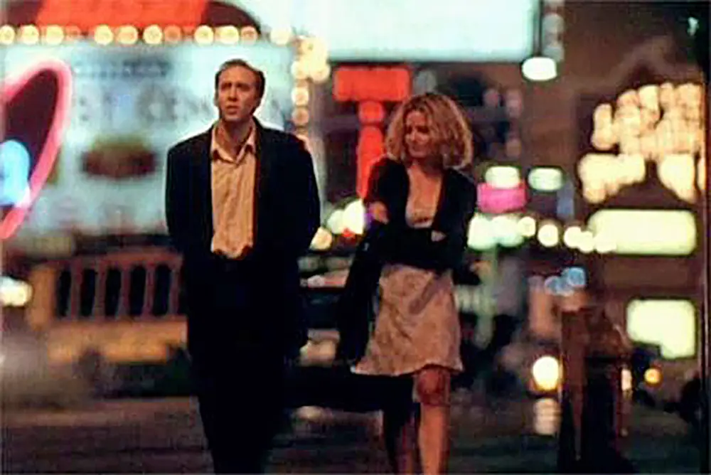 Ambiance nocturne et mélancolique évoquant le film Leaving Las Vegas de Mike Figgis avec Nicolas Cage