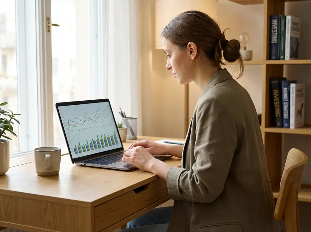 Jeune professionnel millénial planifiant sa stratégie Fire Movement