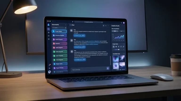 NotebookLM : tout ce qu’on peut faire avec l’outil IA de Google Interface de NotebookLM, l'outil de recherche IA développé par Google, avec ses zones Sources, Chatbot et Studio