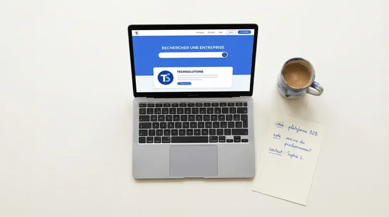 Pappers : le site de référence pour l’information légale des sociétés françaises Écran d'ordinateur affichant l'interface de recherche de Pappers, plateforme d'information légale gratuite pour les sociétés françaises